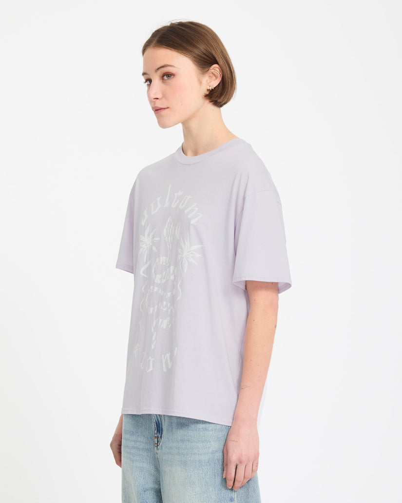 Camiseta Burnout Boyfriend - Dusty Lavender