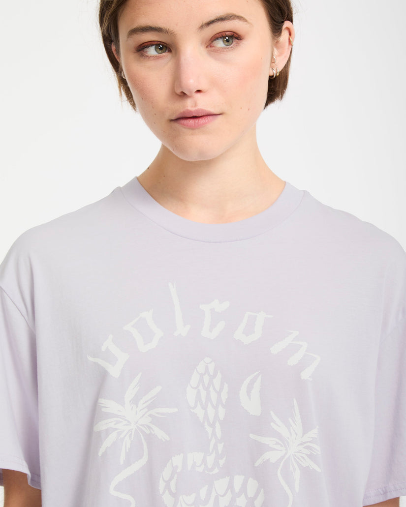 Camiseta Burnout Boyfriend - Dusty Lavender