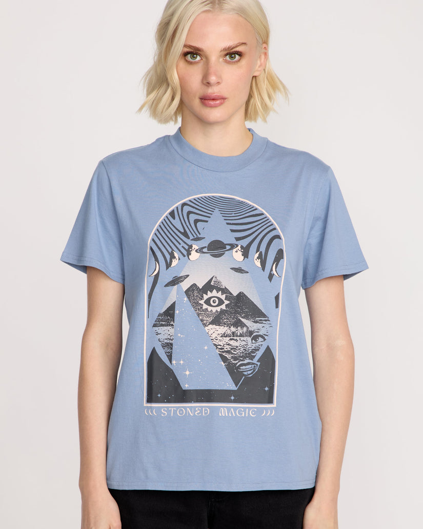 Camiseta Lock It Up - Carolina Blue