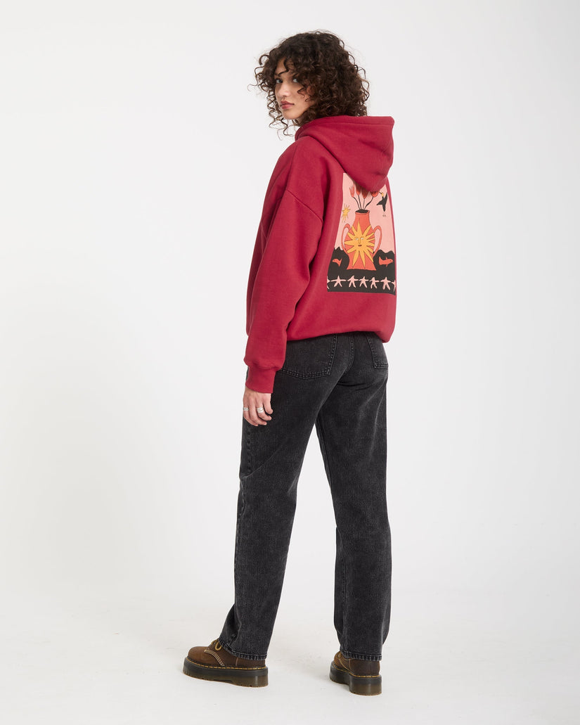 Sudadera con capucha Moove On - Deep Red