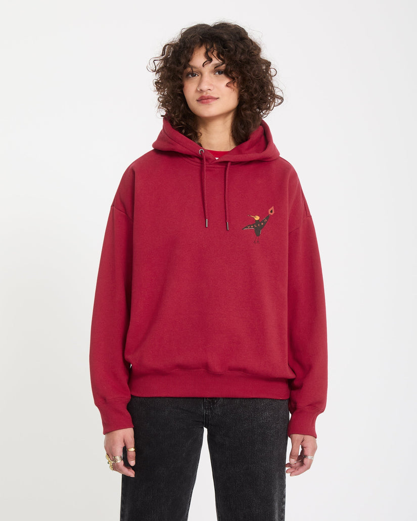 Sudadera con capucha Moove On - Deep Red