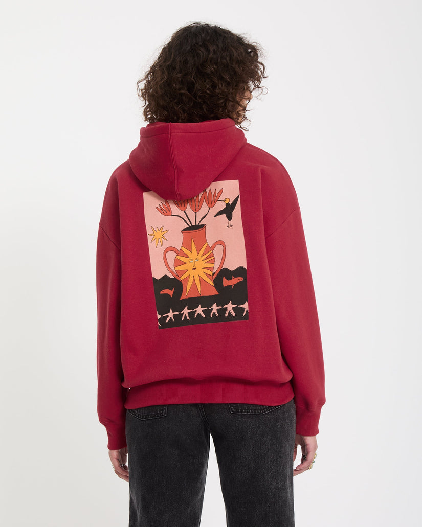 Sudadera con capucha Moove On - Deep Red
