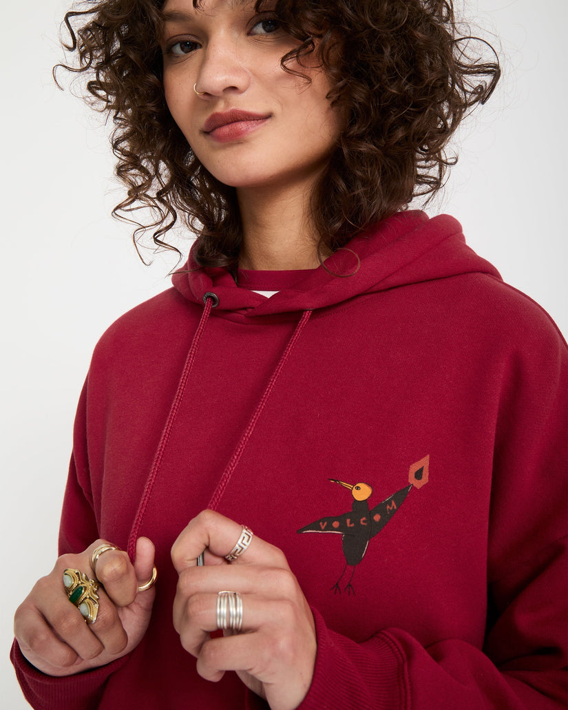 Sudadera con capucha Moove On - Deep Red