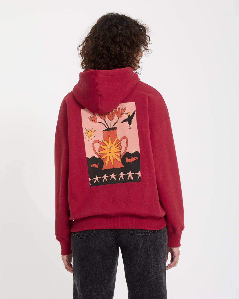 Sudadera con capucha Moove On - Deep Red
