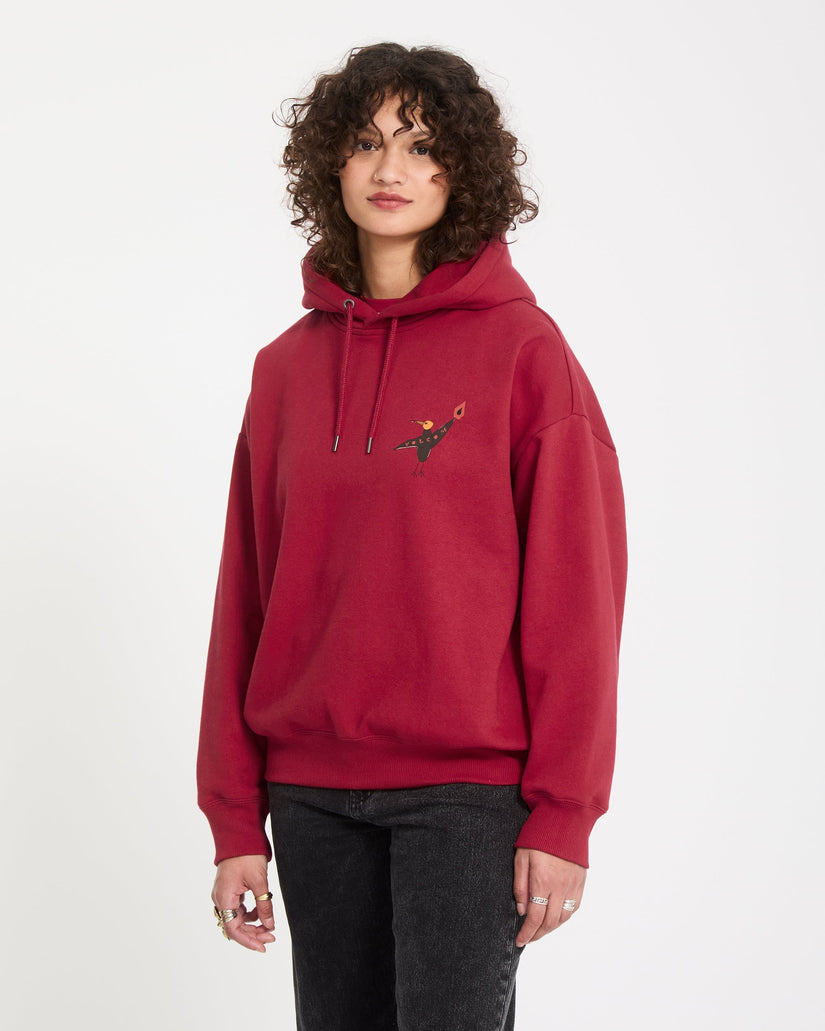 Sudadera con capucha Moove On - Deep Red