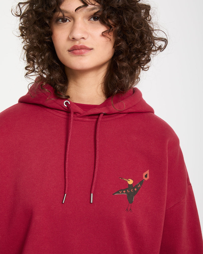 Sudadera con capucha Moove On - Deep Red