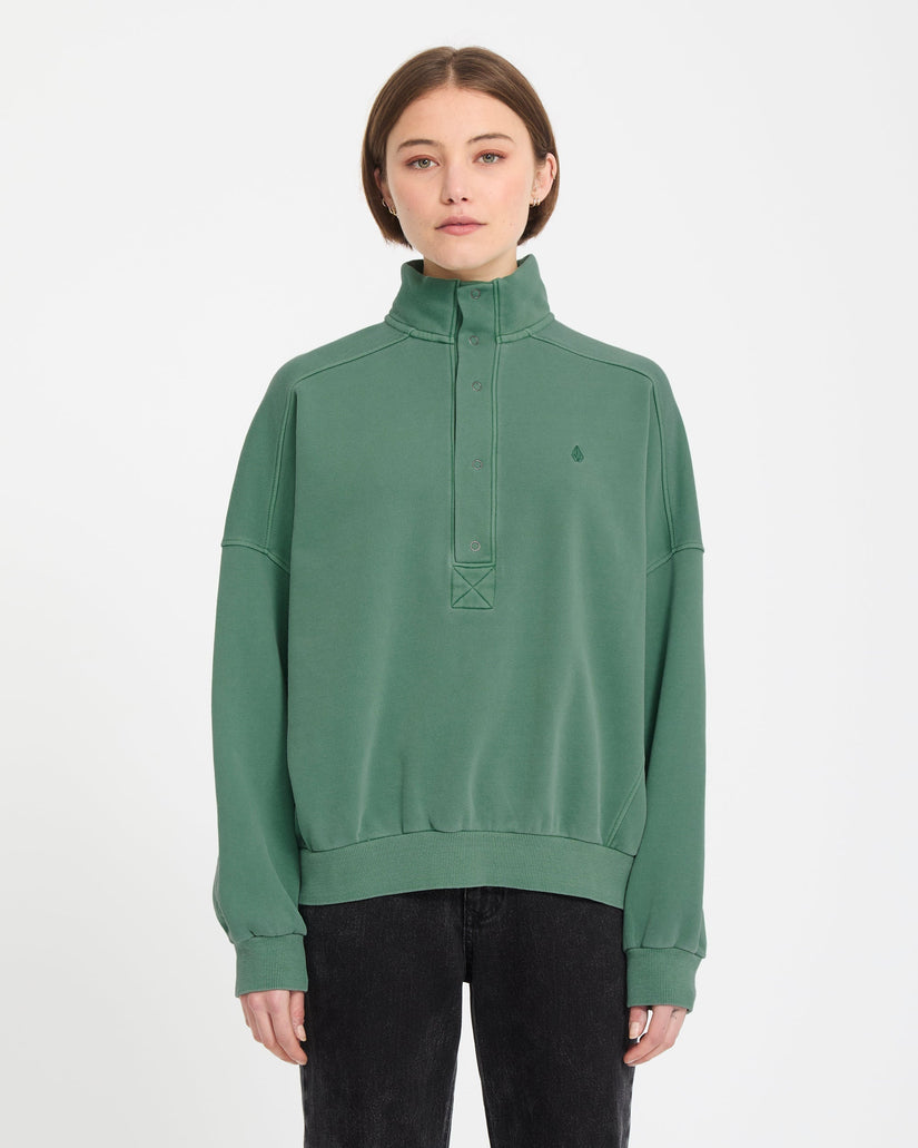 Sudadera Reetrostone Up - Evergreen