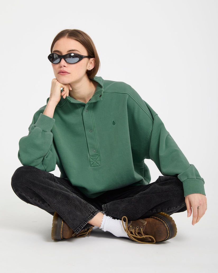 Sudadera Reetrostone Up - Evergreen