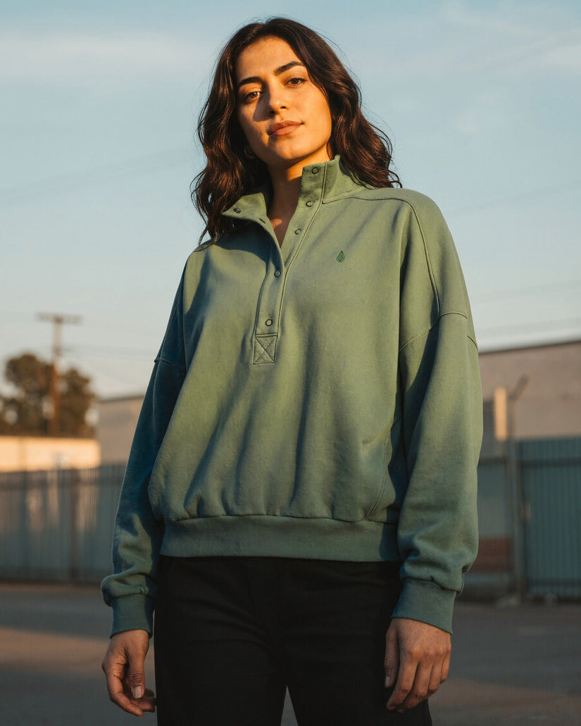 Sudadera Reetrostone Up - Evergreen