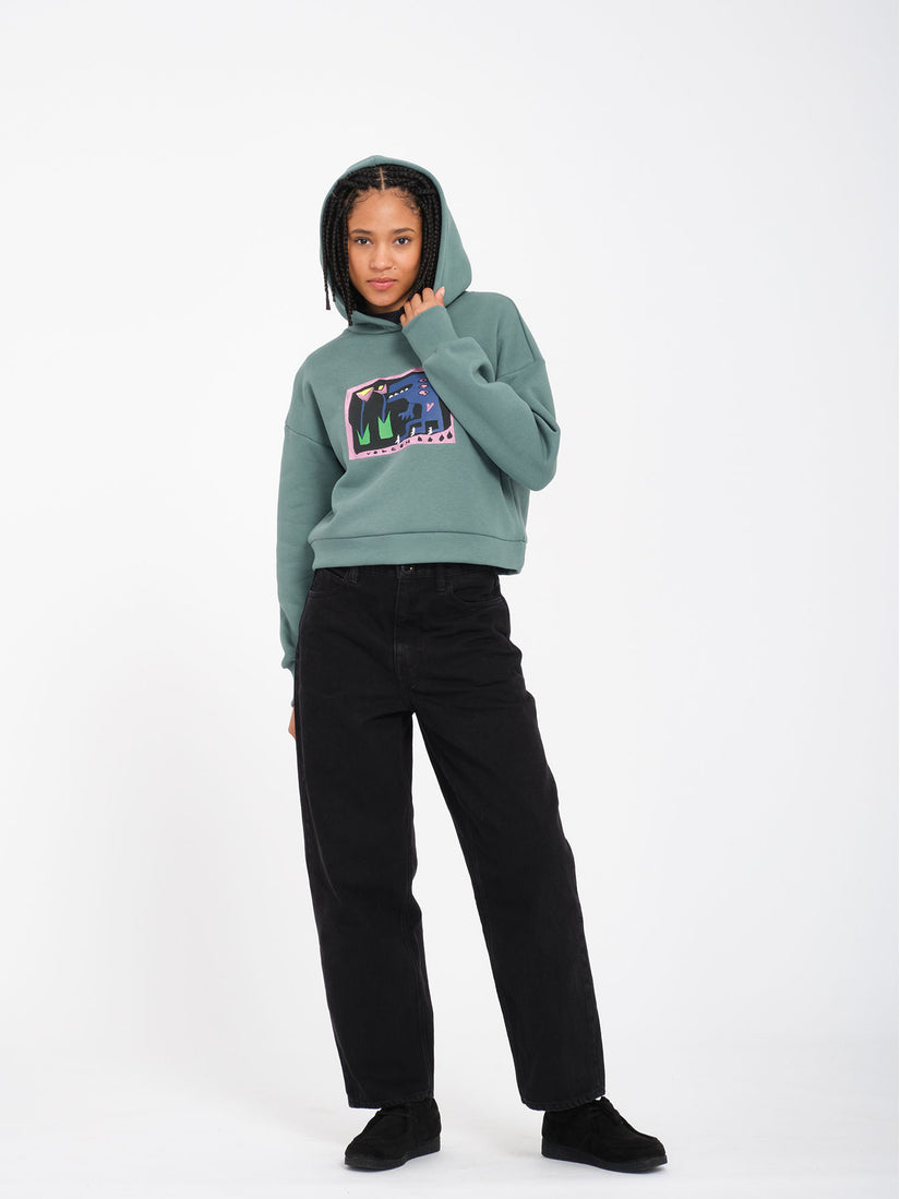 Sudadera con Capucha Longo - Sea Green