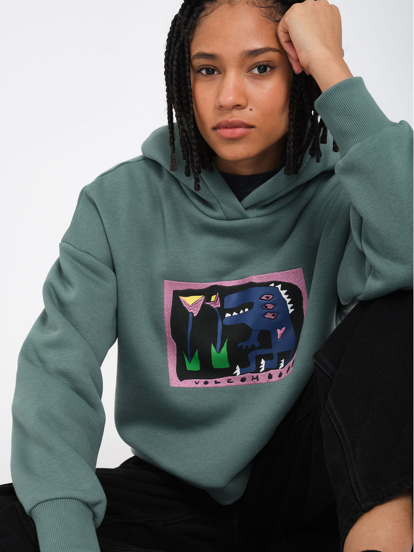 Sudadera con Capucha Longo - Sea Green