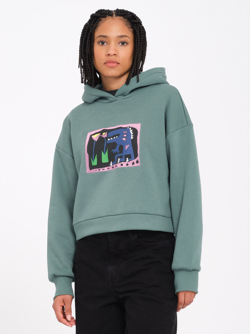 Sudadera con Capucha Longo - Sea Green