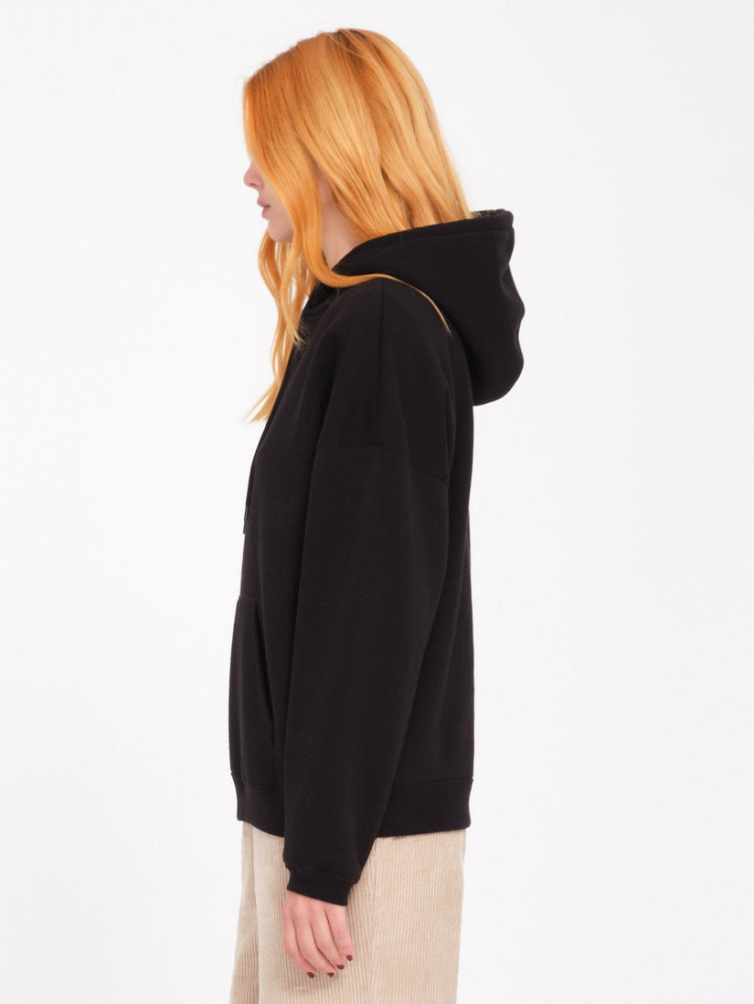 Sudadera con Capucha Stone Heart Up - Black