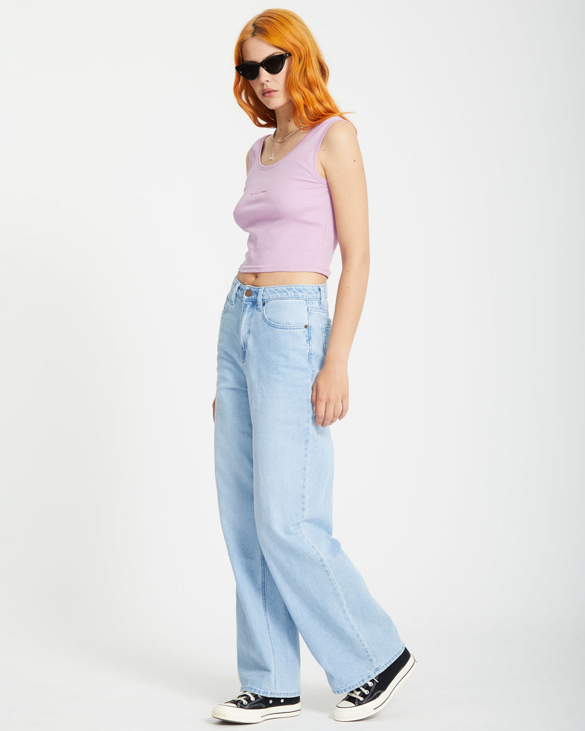 Top sin mangas Volcomstone Tight - IRIS PURPLE