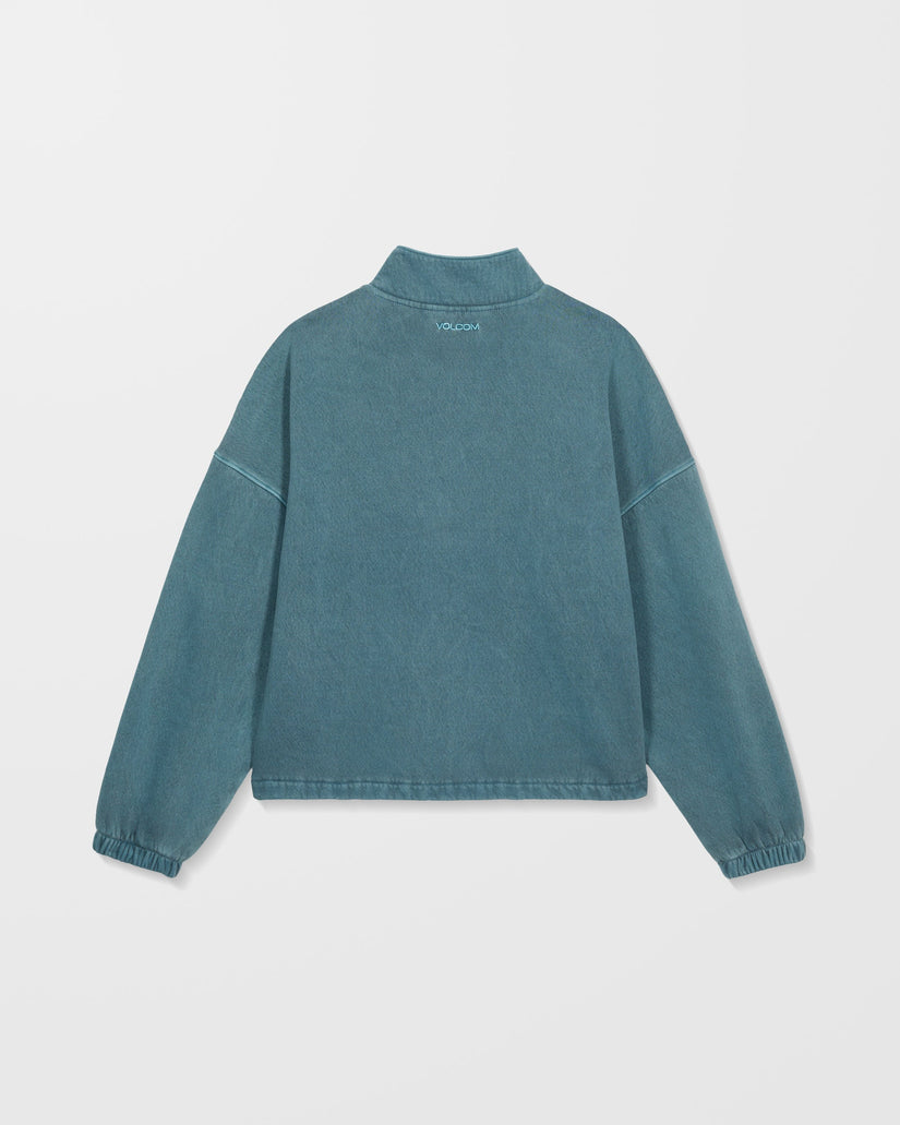 Sudadera Con Cremallera 1/4 Stone Soft - Emerald Green
