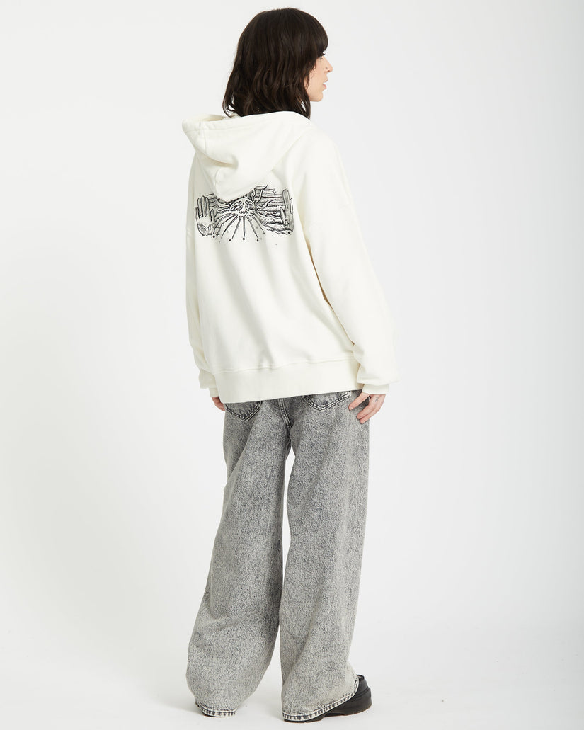 Sudadera con capucha Alix Zip-up- STAR WHITE