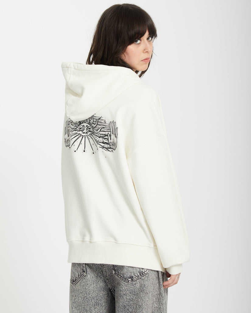 Sudadera con capucha Alix Zip-up- STAR WHITE