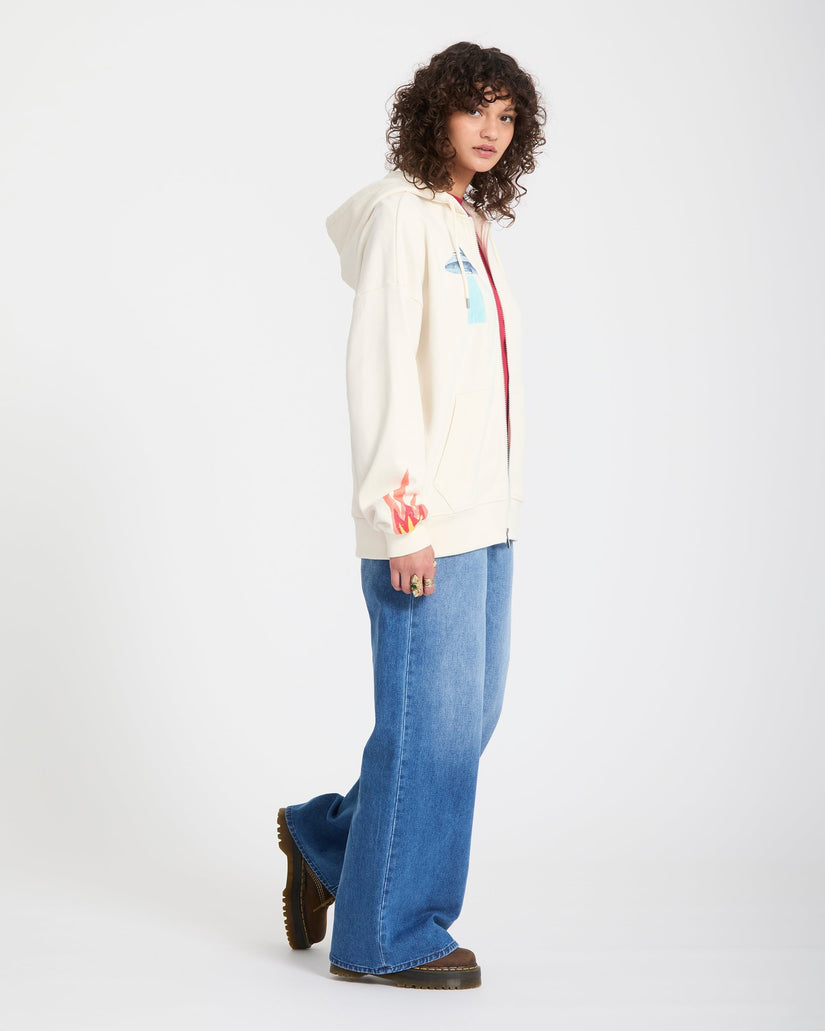 Sudadera con capucha y cremallera Mickey Mason - Off White