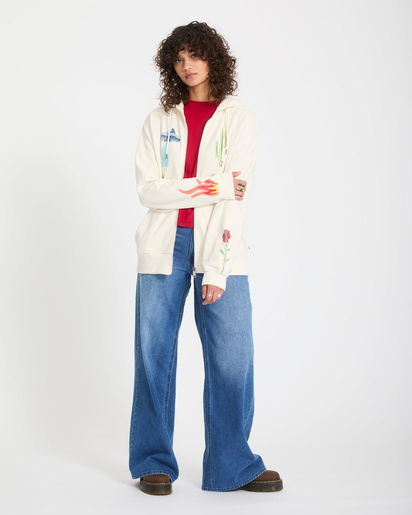 Sudadera con capucha y cremallera Mickey Mason - Off White