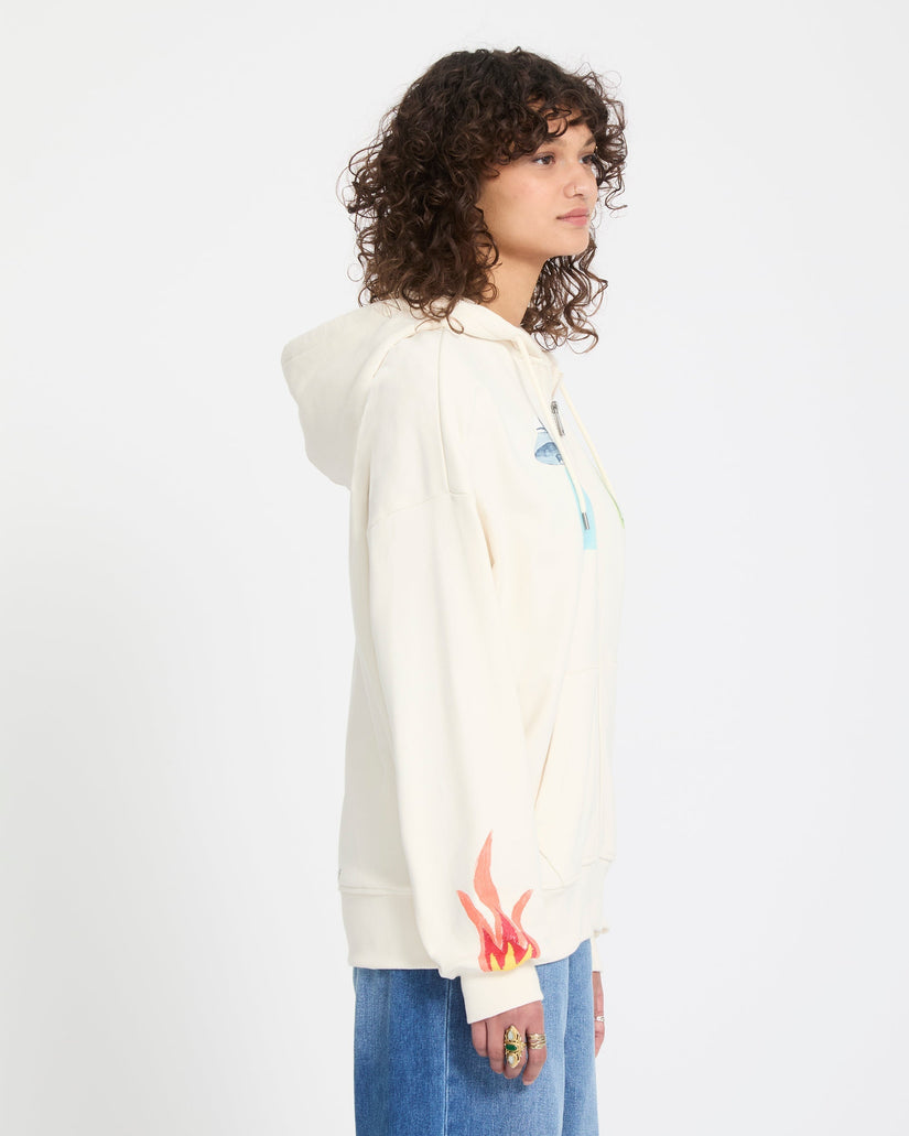 Sudadera con capucha y cremallera Mickey Mason - Off White