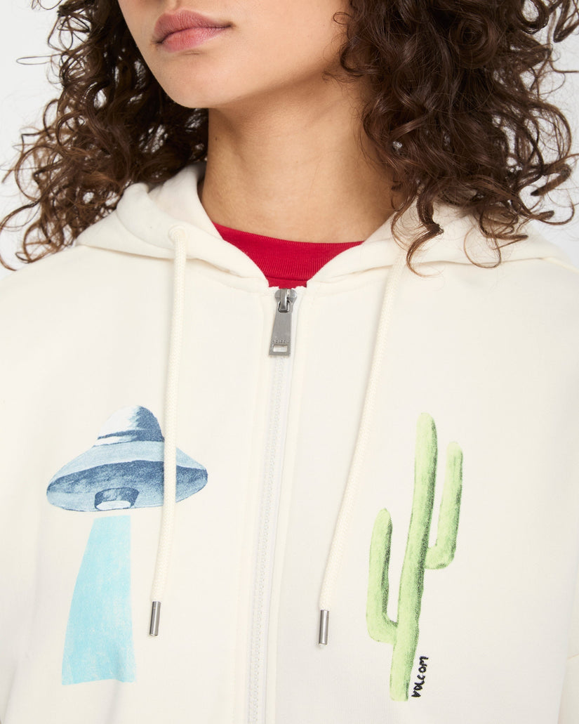 Sudadera con capucha y cremallera Mickey Mason - Off White