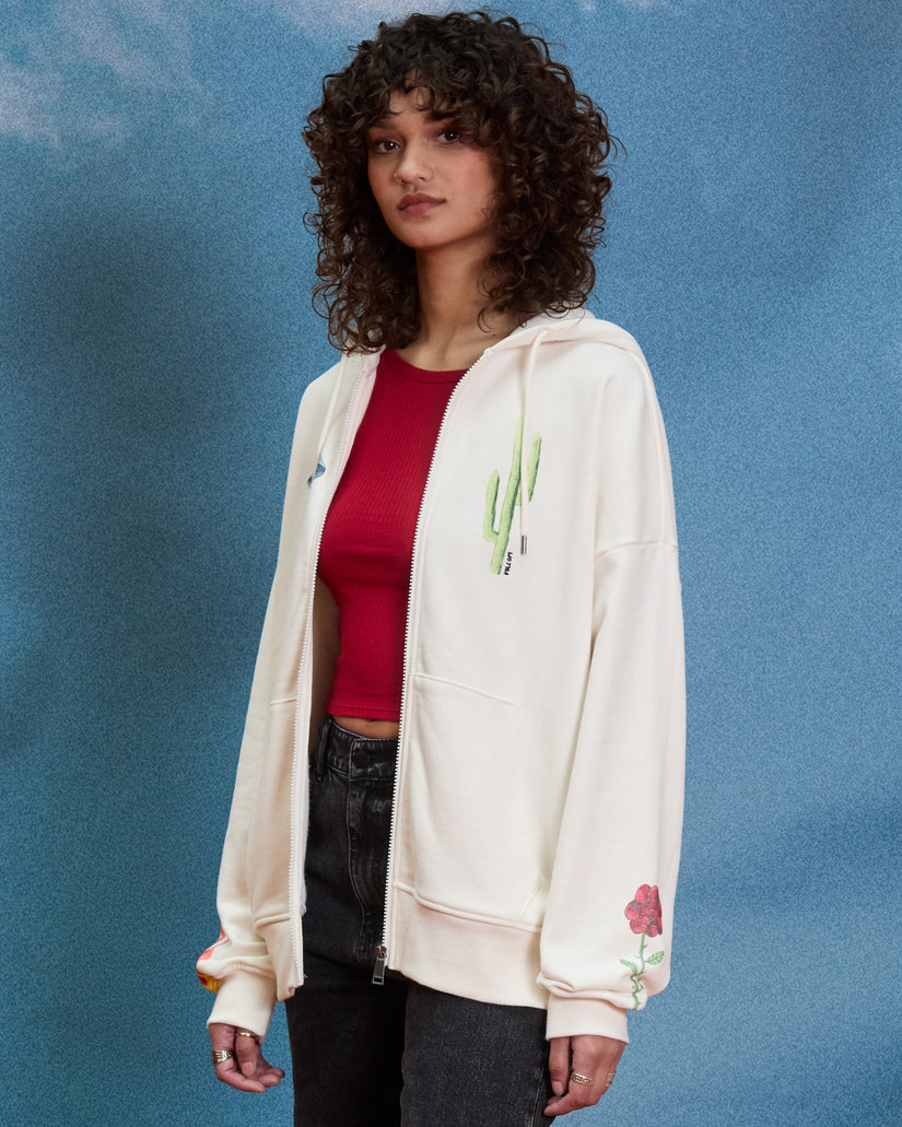 Sudadera con capucha y cremallera Mickey Mason - Off White