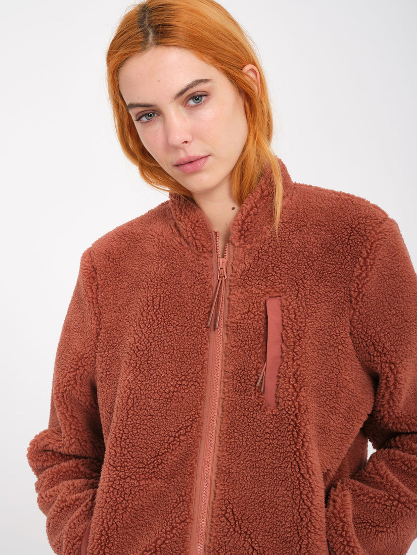 Sudadera Wuzer Fuzzar Sherpa - Chestnut Brown
