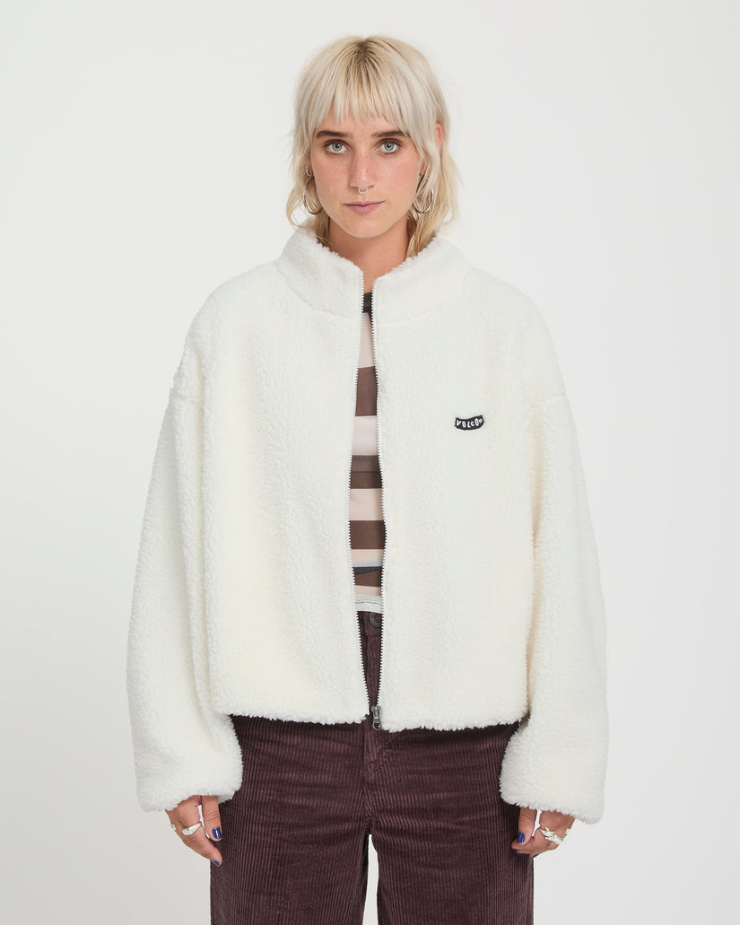 Chaqueta Wylding Out Zip Sherpa - Off White