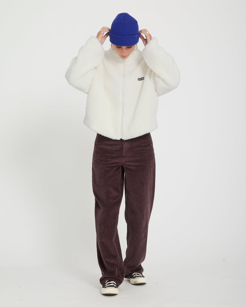 Chaqueta Wylding Out Zip Sherpa - Off White