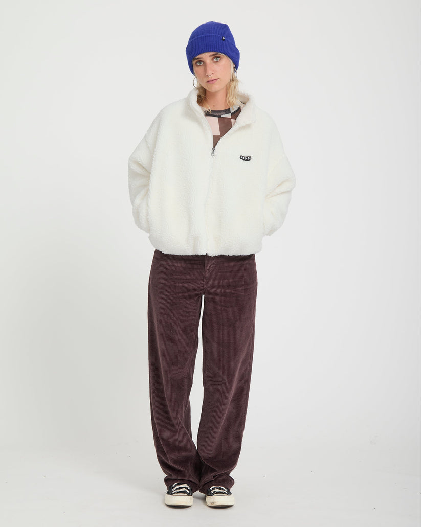 Chaqueta Wylding Out Zip Sherpa - Off White
