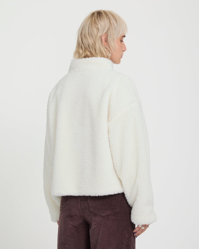 Chaqueta Wylding Out Zip Sherpa - Off White