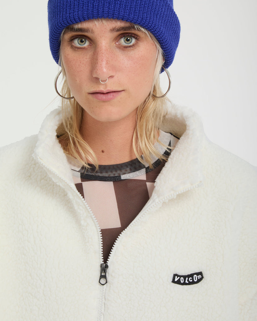 Chaqueta Wylding Out Zip Sherpa - Off White