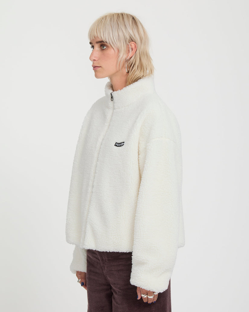 Chaqueta Wylding Out Zip Sherpa - Off White