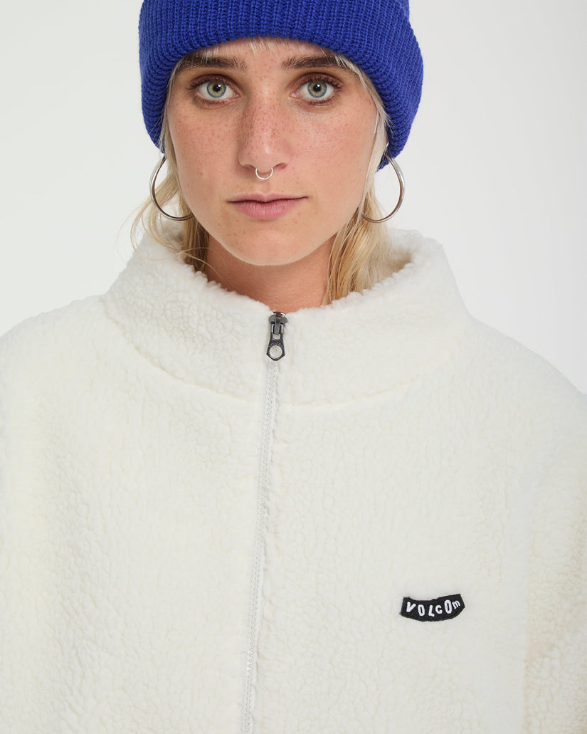 Chaqueta Wylding Out Zip Sherpa - Off White