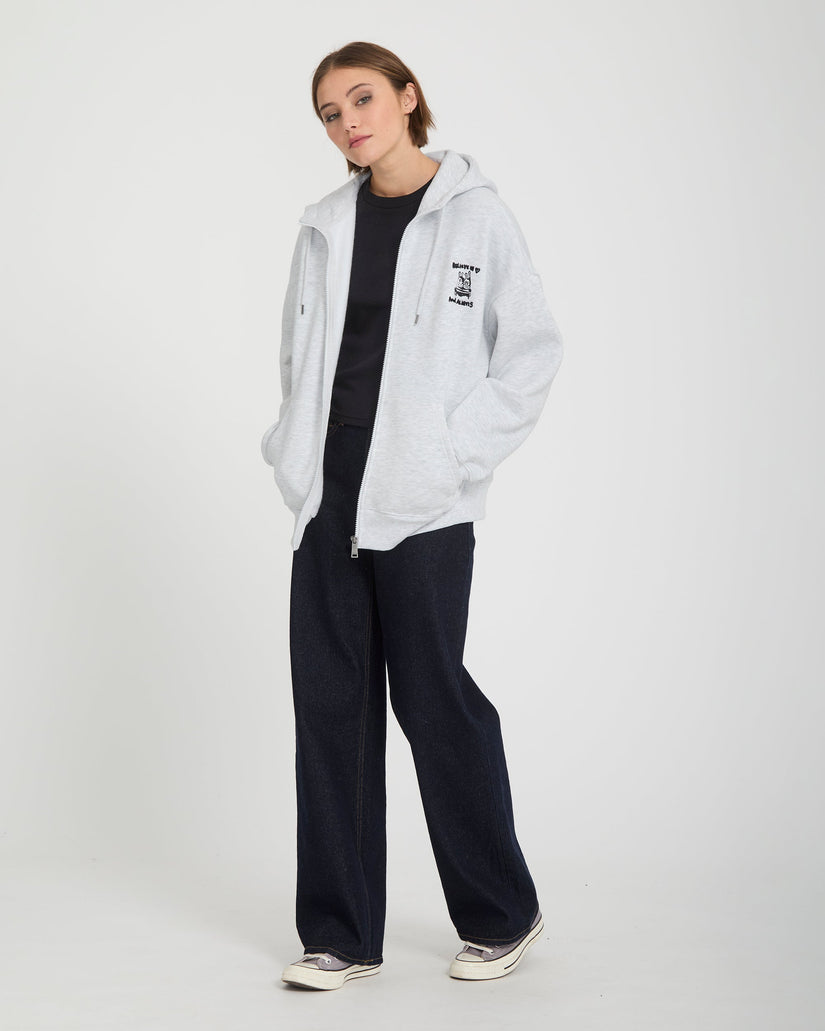Sudadera con capucha y cremallera Ozzy - Bone Heather