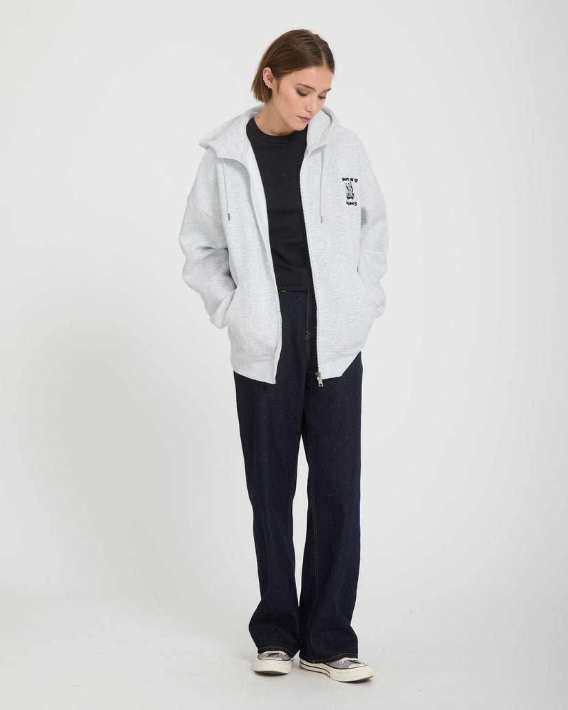 Sudadera con capucha y cremallera Ozzy - Bone Heather