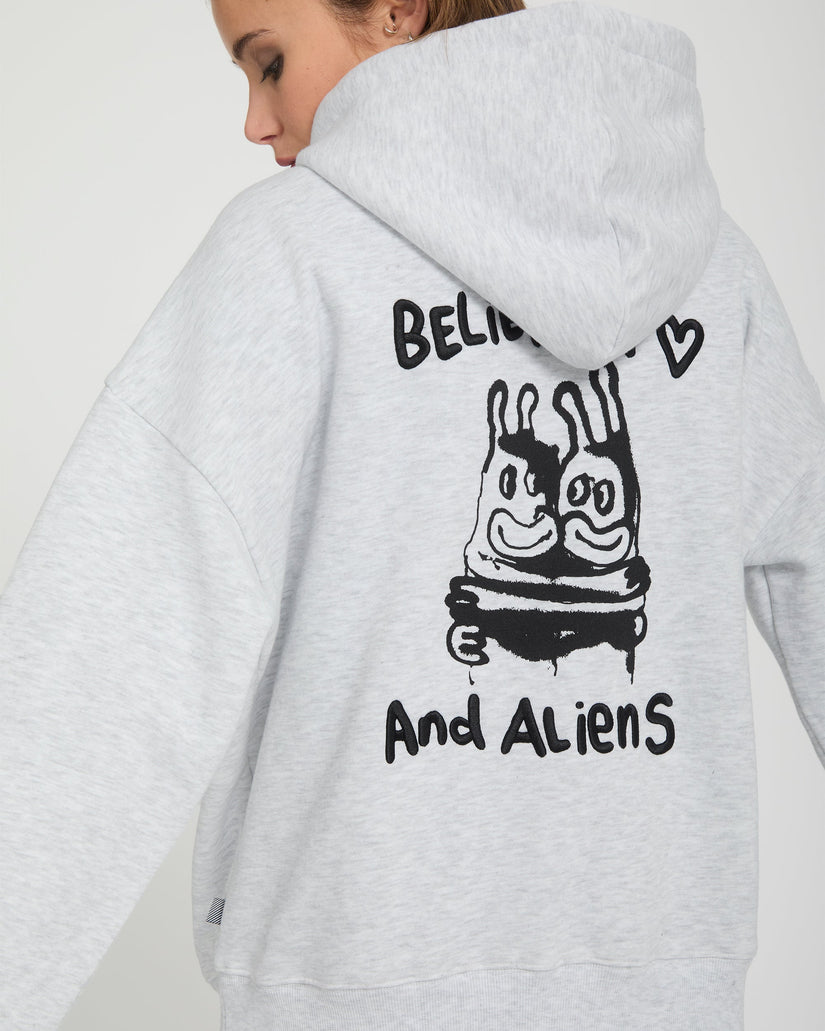 Sudadera con capucha y cremallera Ozzy - Bone Heather