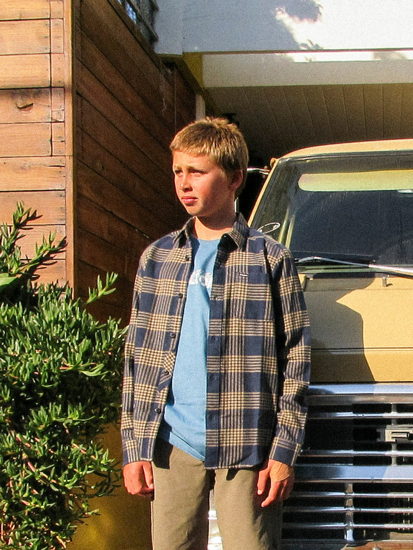 Camisa Caden Plaid - NAVY - (NIÑOS)