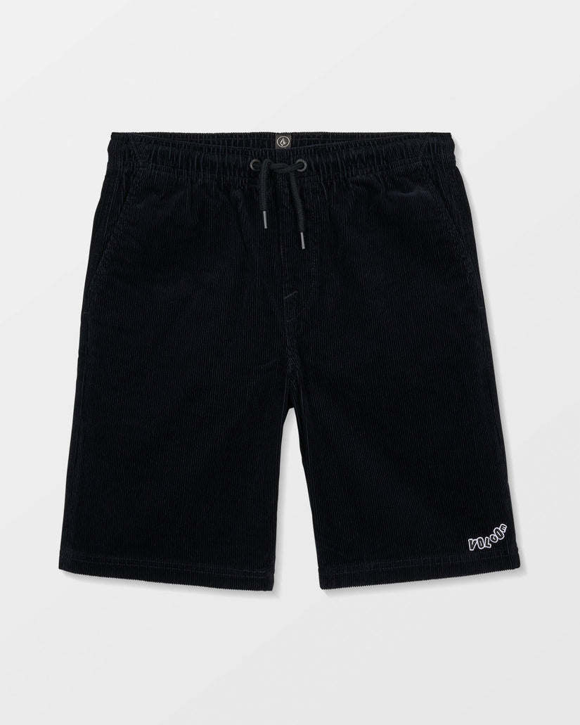 Pantalón corto de pana con cintura elástica Outer Spaced - Black - (NIÑOS)