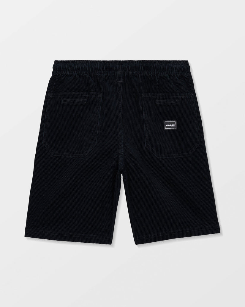 Pantalón corto de pana con cintura elástica Outer Spaced - Black - (NIÑOS)