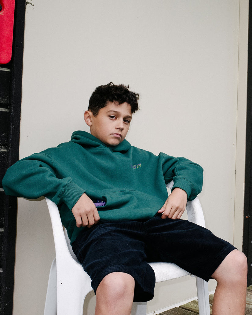 Pantalón corto de pana con cintura elástica Outer Spaced - Black - (NIÑOS)