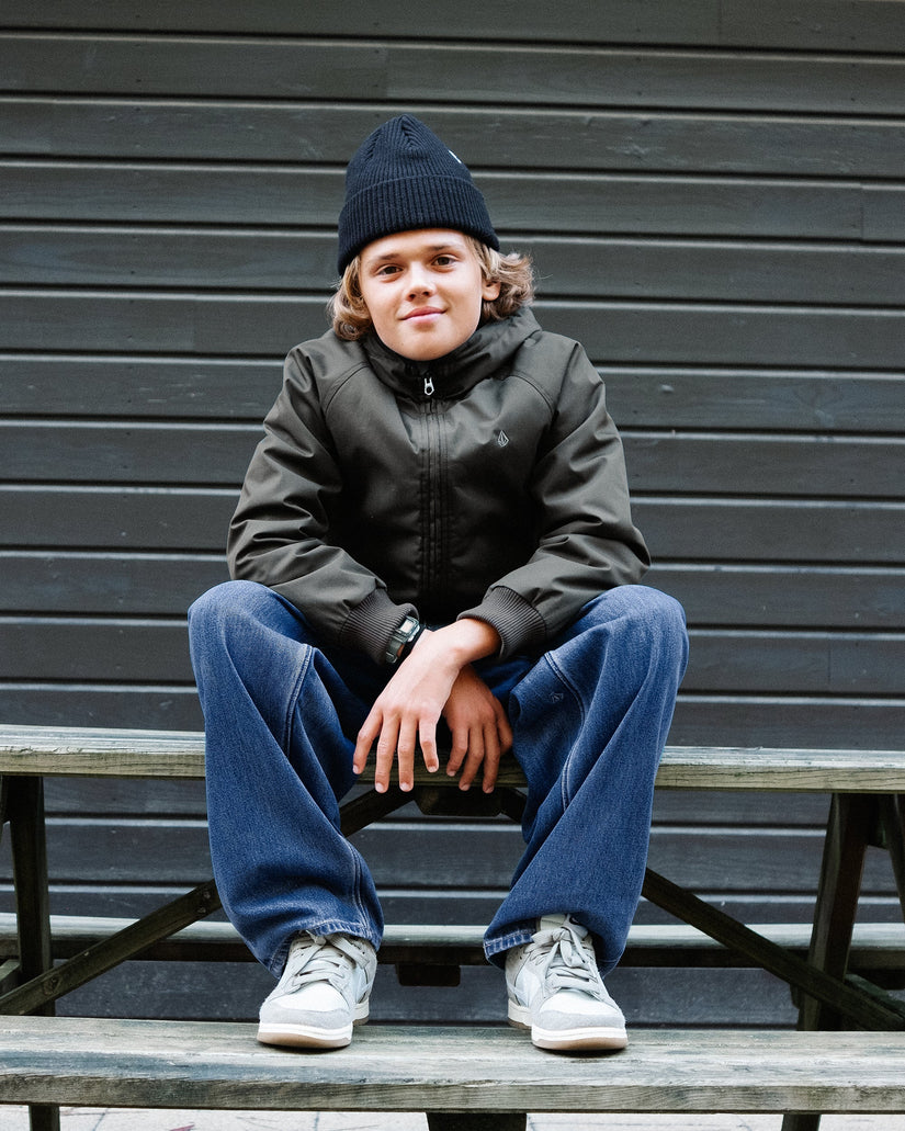 Chaqueta Hernan 10K - Rinsed Black - (NIÑOS)