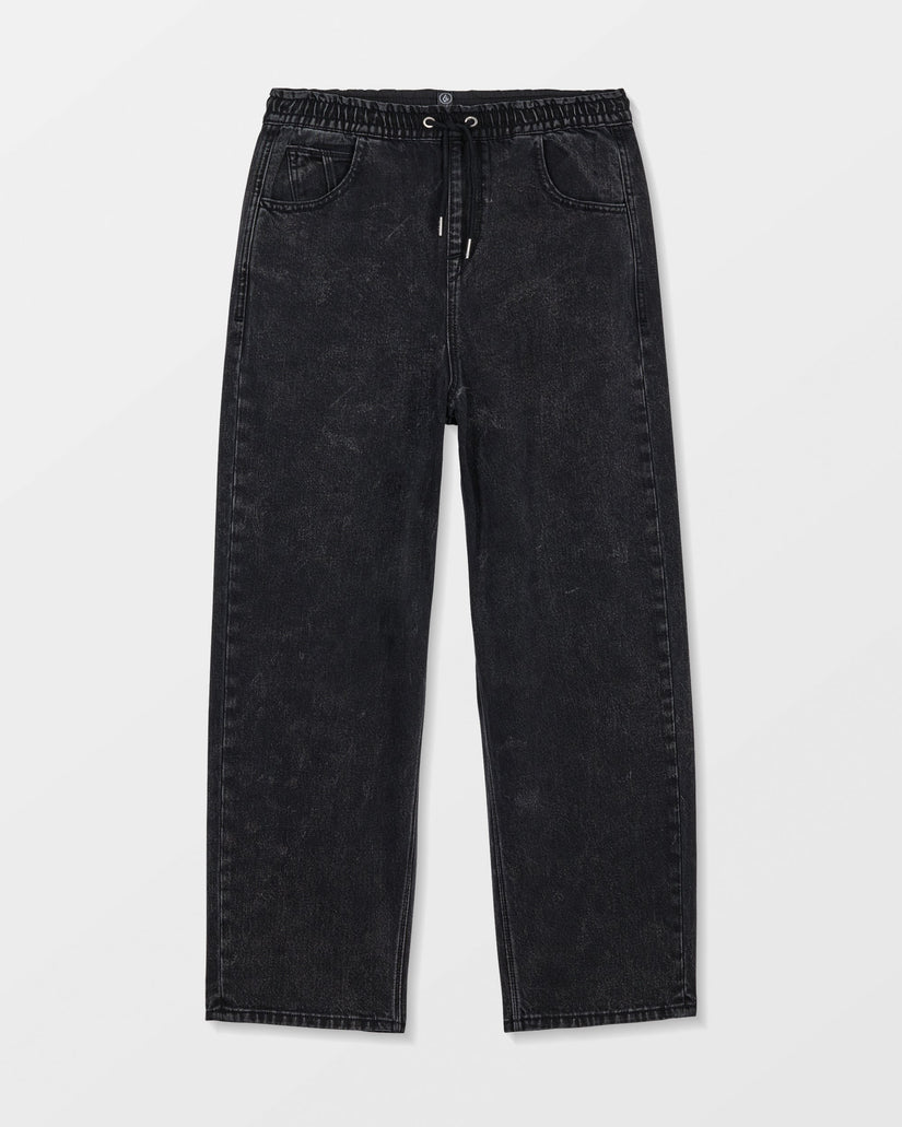 Pantalón vaquero con cintura elástica Freazy Loose - Blackity Black - (NIÑOS)
