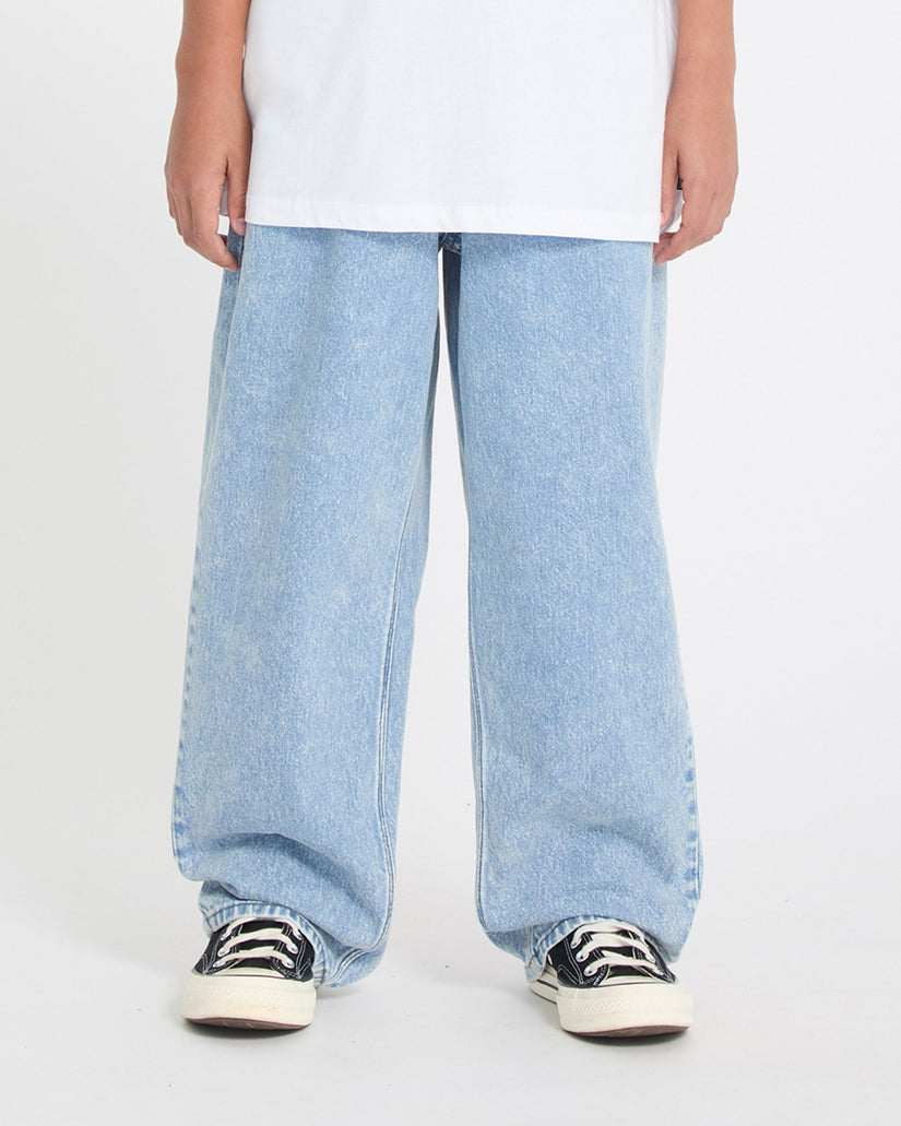 Pantalón vaquero con cintura elástica Freazy Loose - Pale Aqua - (NIÑOS)
