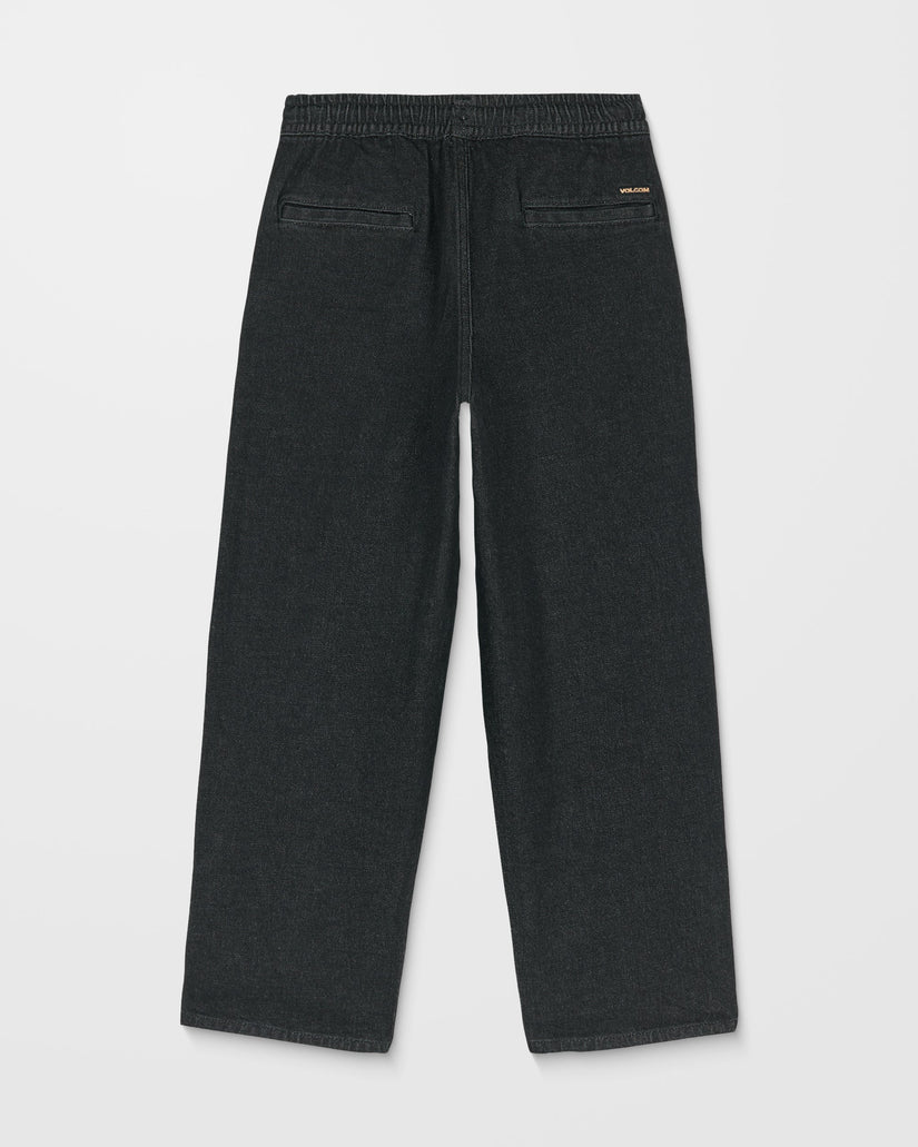 Pantalón Vaquero Con Cintura Elástica Freazy Loose - Black Wash - (NIÑOS)