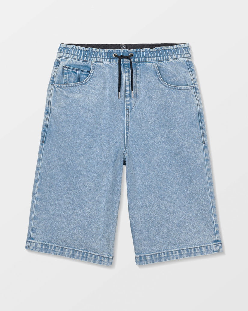 Pantalón corto vaquero con cintura elástica Freazy Loose - Pale Aqua - (NIÑOS)