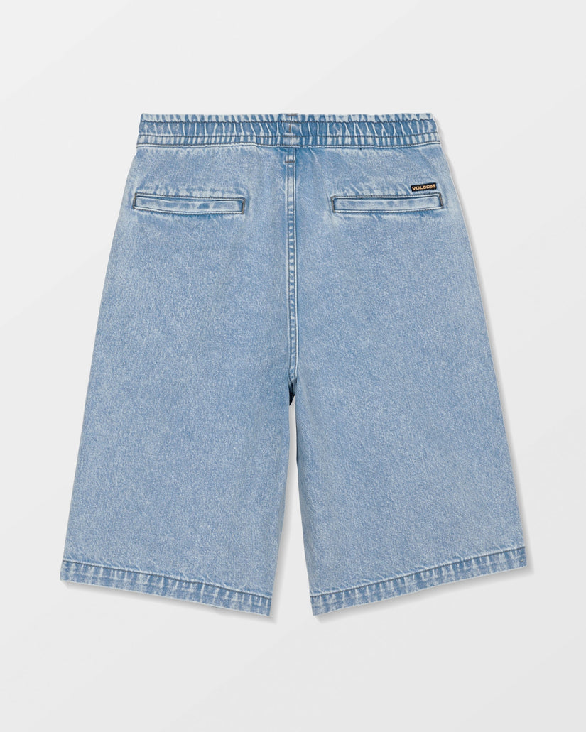 Pantalón corto vaquero con cintura elástica Freazy Loose - Pale Aqua - (NIÑOS)