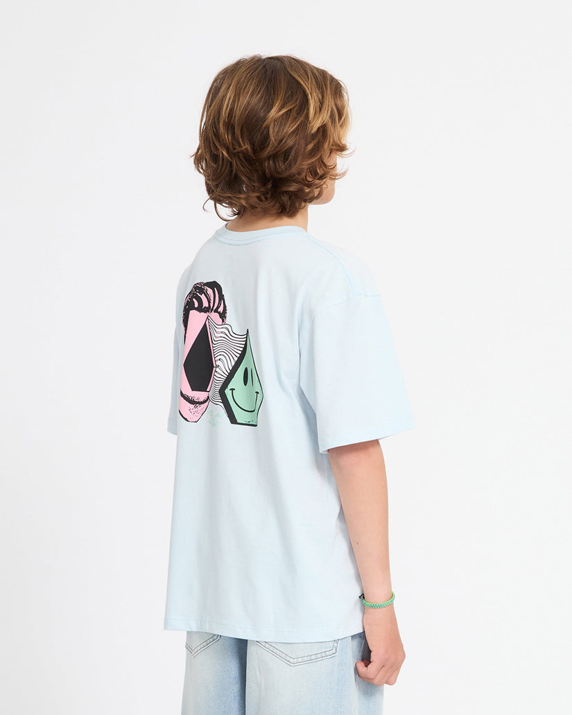 Camiseta Aura - Light Blue Acid - (NIÑOS)