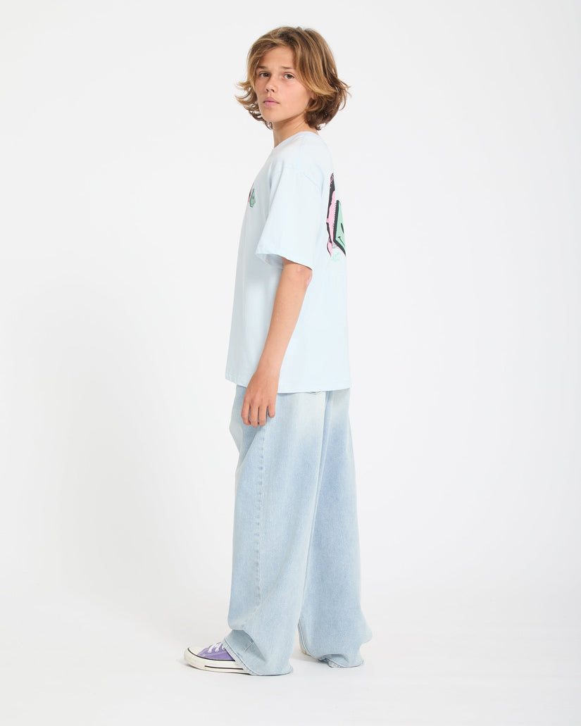 Camiseta Aura - Light Blue Acid - (NIÑOS)