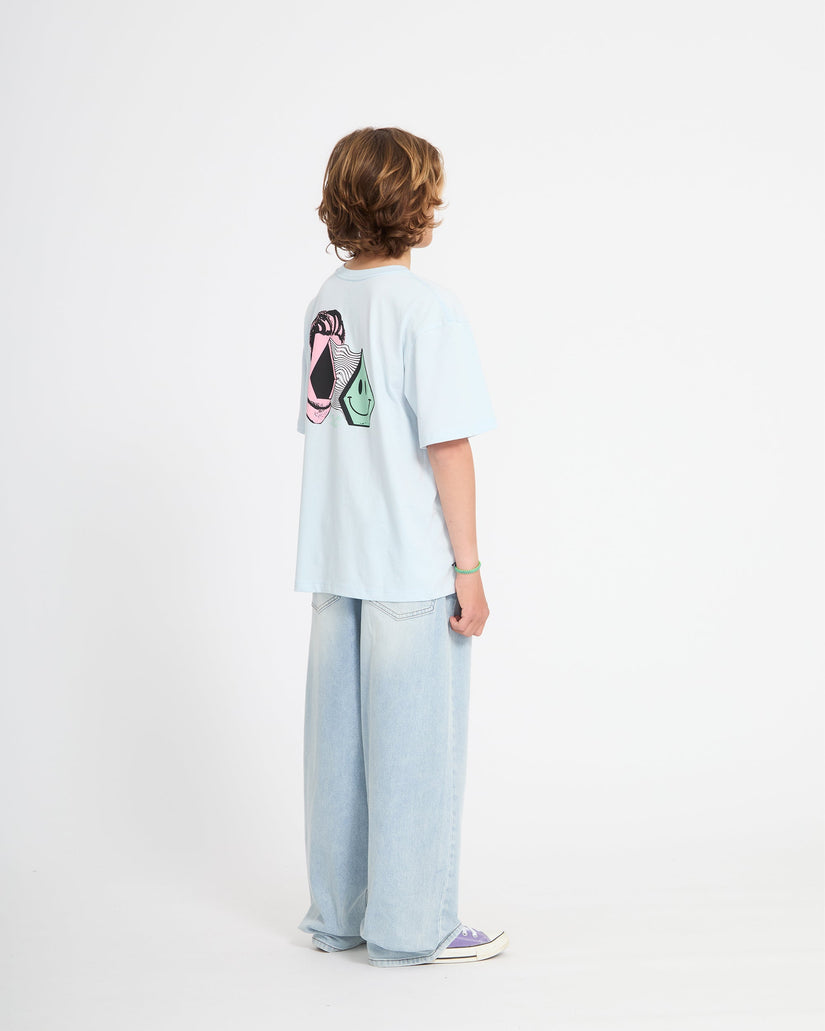 Camiseta Aura - Light Blue Acid - (NIÑOS)